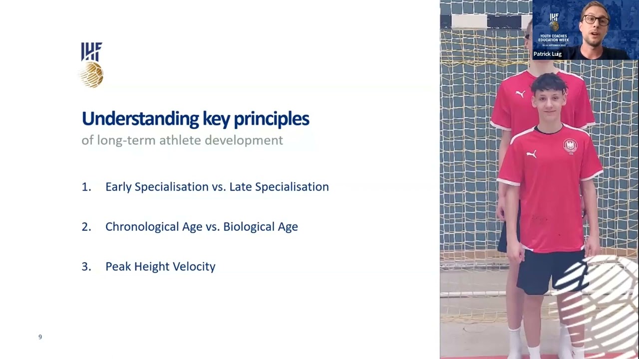 Long-term athlete development in Germany | 2023 IHF Youth Coaches Education Week