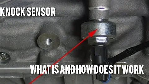 What is the knock sensor and how does it function?