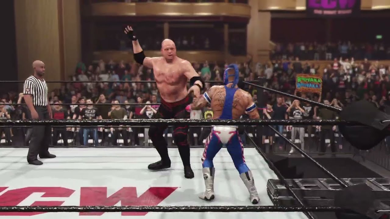 Rey Mysterio Vs Kane | Extreme Rules Match | WWE 2K Simulation