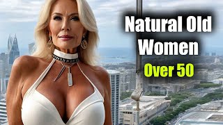 Natural Older Woman Over 50 Attractively Dressed Classy | Attractive Older Women 🌹