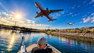 I Fished Sydney Airport With Planes Flying Right Above My Head!