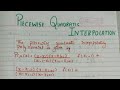 Piecewise Quadratic Interpolation | Numerical Analysis  | Bsc | Msc 