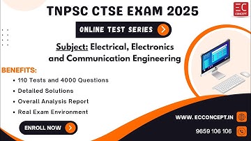 TNPSC CTSE 2025 | Online Test Series | Electrical, Electronics and Communication Engineering