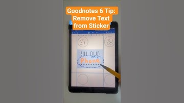 ⭐️ Goodnotes 6 Tip: Remove Text from Sticker | ✨ Digital Planning