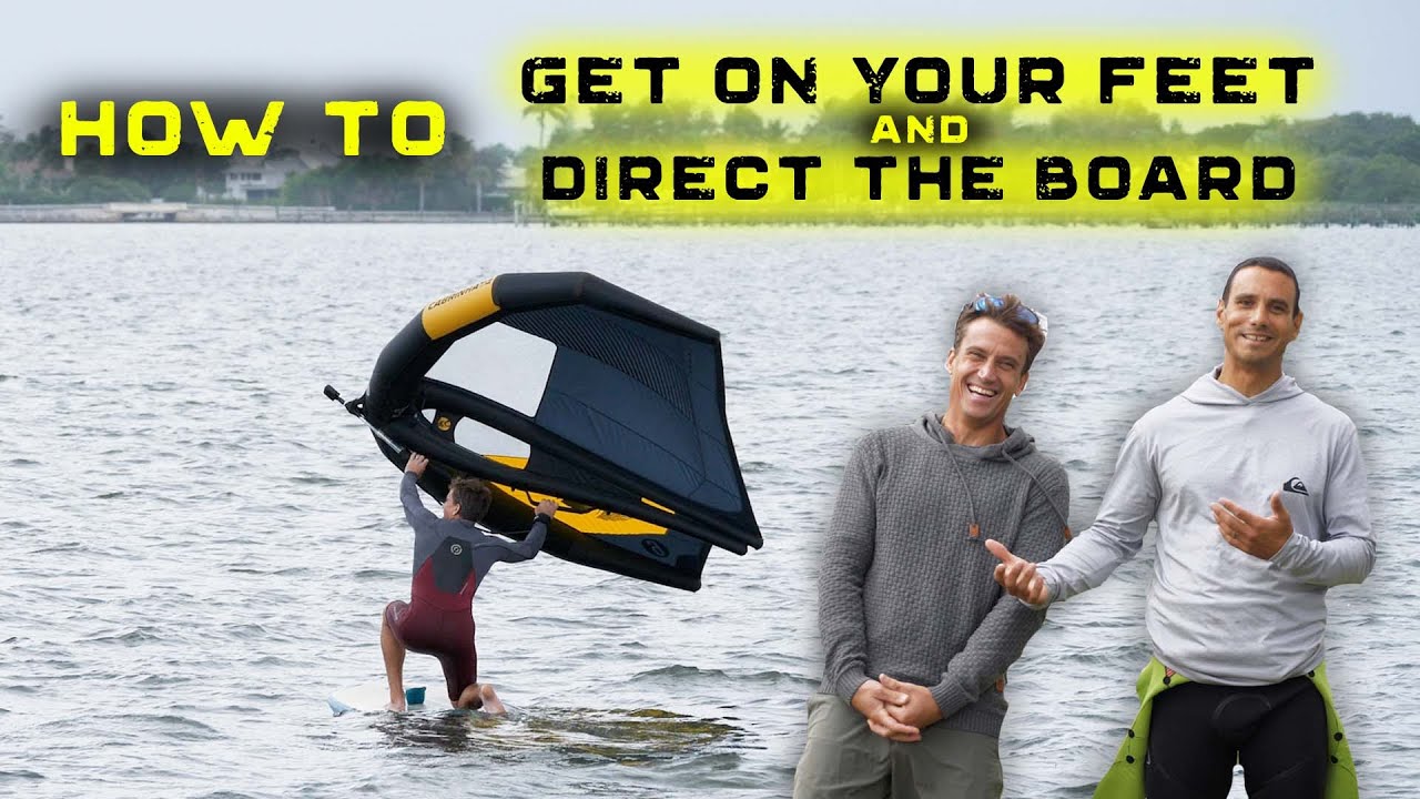 Как встать на ноги и управлять доской | WING FOIL