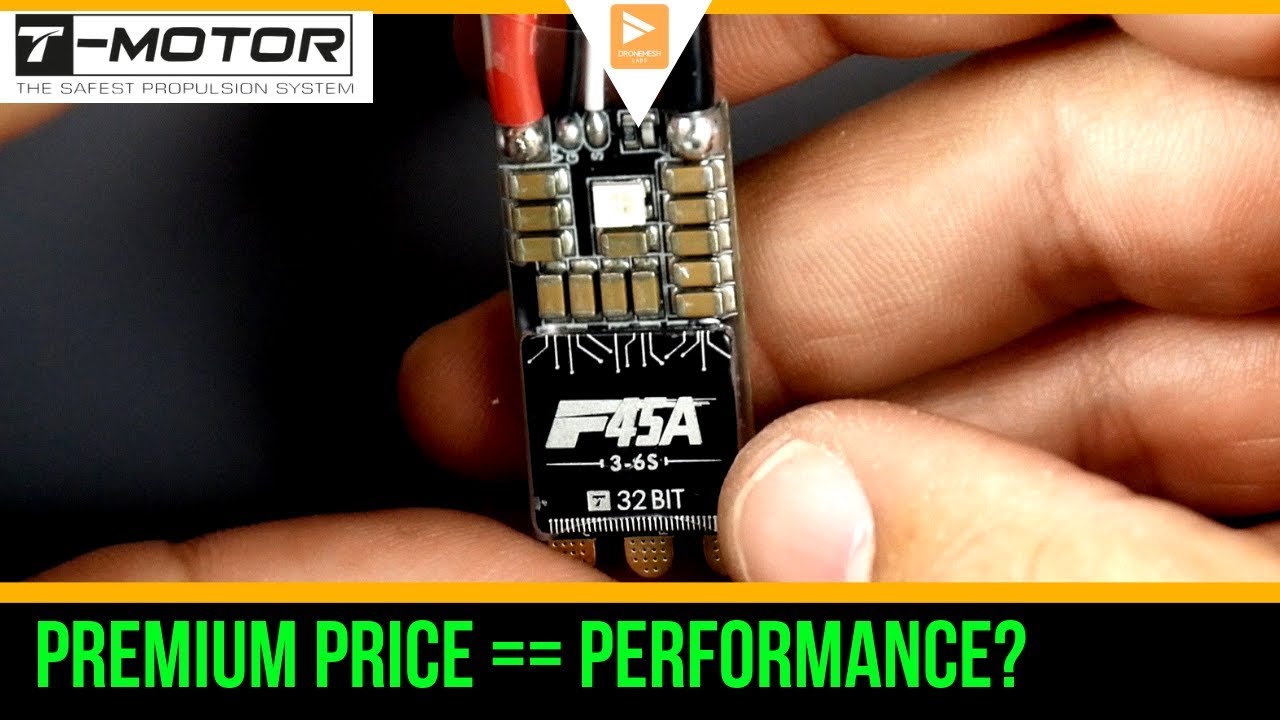 T-Motor F45A V2 3-6S Blheli_32 ESC // Review and Noise Test