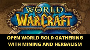 World of Warcraft Open World Gold Gathering with Mining and Herbalism