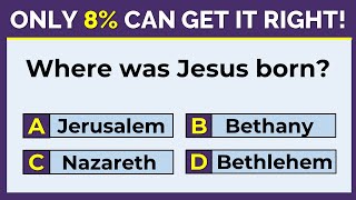 BIBLE QUIZ: ONLY A BIBLE GENIUS CAN SCORE 20/20 | #challenge 10