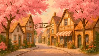 Cherry Blossoms &amp; Street Walk in Queen Anne Seattle | Spring City Walk Under Blooming Trees 🌸🏙️