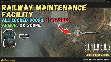 STALKER 2 RAILWAY MAINTENANCE FACILITY Full Guide: Stash, Code & Power Locked Rooms, 2X Scope, Armor