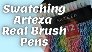 Arteza Real Brush Marker Swatching!