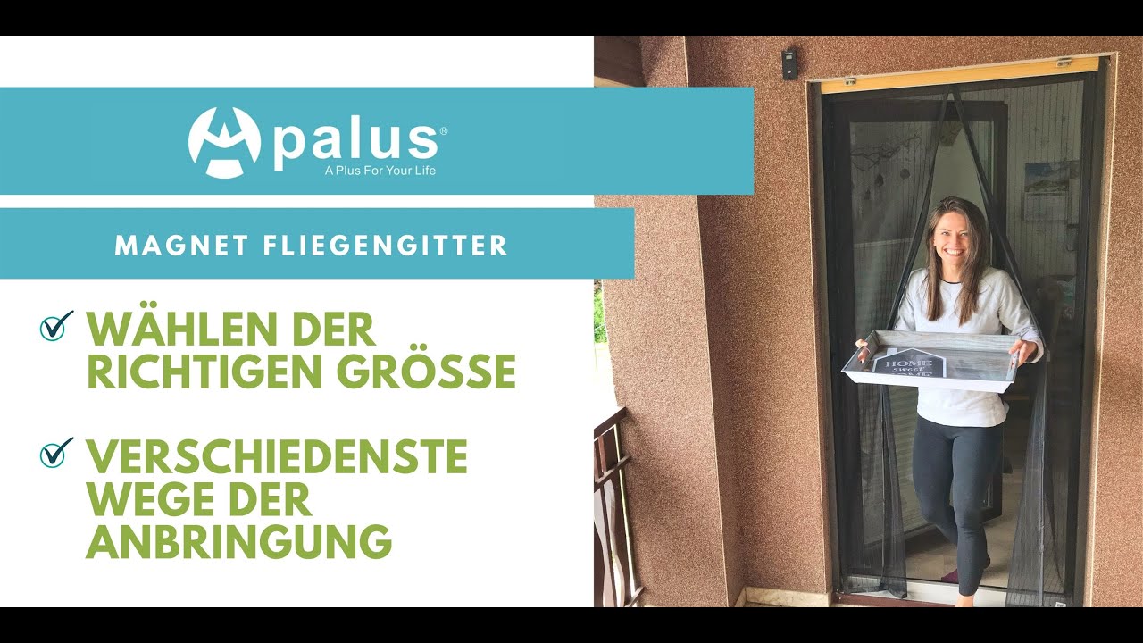 Apalus Magnet Fliegengitter Tür  Neues Installations Video 2020