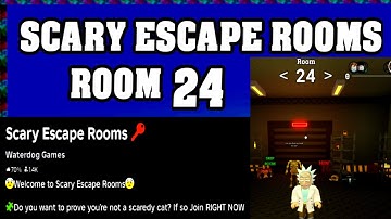 ROOM 24 SCARY ESCAPE ROOMS Roblox Walkthrough [Full Guide English] 🗝️
