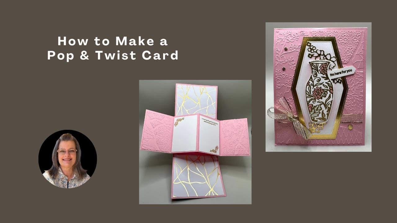 How to Make a Pop & Twist Card with Kintsugi Inspirations - YouTube