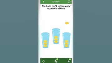 Distribute the coins equally 🤔 brain over level 80 🤔 #gaming #shorts #ytshorts #puzzle