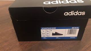 ADIDAS - Advantage Base - Black - Sneaker Unboxing