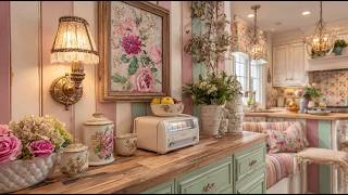Romantic Shabby Chic Kitchen in Sage Green & Dusty Rose | Vintage Decor 2026 screenshot 1