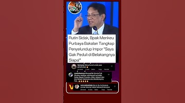 Menkeu Purbaya akan tangkap penyelundup impor : saya tidak peduli di belakangnya siapa