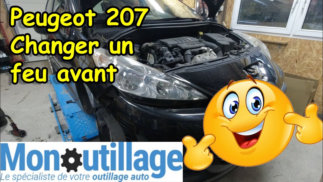 [COMMENT REMPLACER UN OPTIQUE DE PHARE PEUGEOT 207] - YouTube