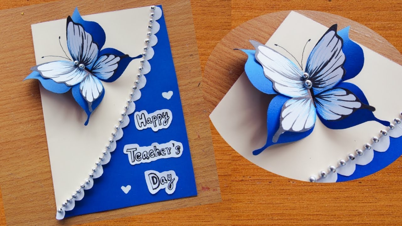 การ์ดวันครู ทำเอง สวยๆ | Easy And Beautiful Teacher'S Day Card Handmade -  Youtube