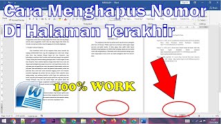 How to Remove the Last Page Number in Word