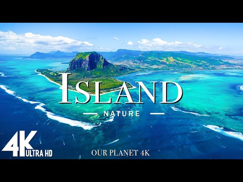 FLYING OVER ISLAND (4K UHD) - The World Of Hidden Islands 🌿 Scenic Relaxation Film