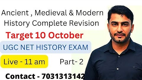 Complete Ugc Net History Revision Part -2 ।। Chauhan Sir