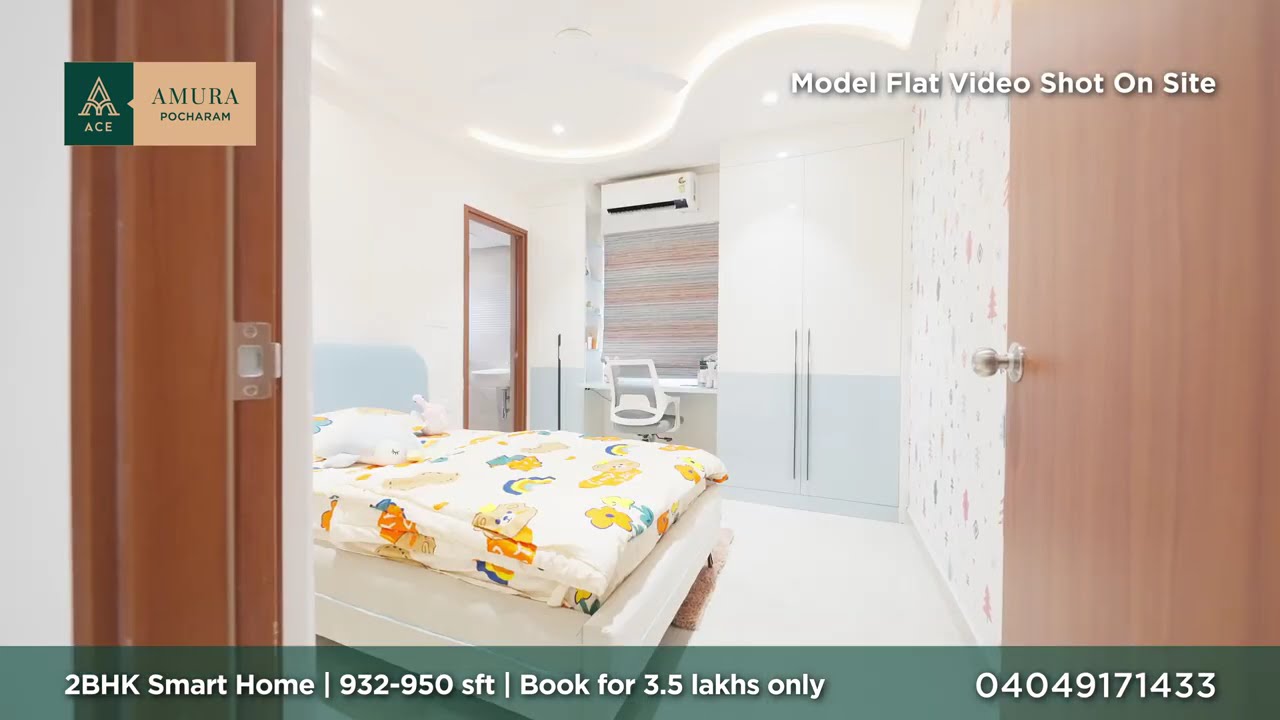 Amura Model Flat || 2 BHK Smart Home Pocharam