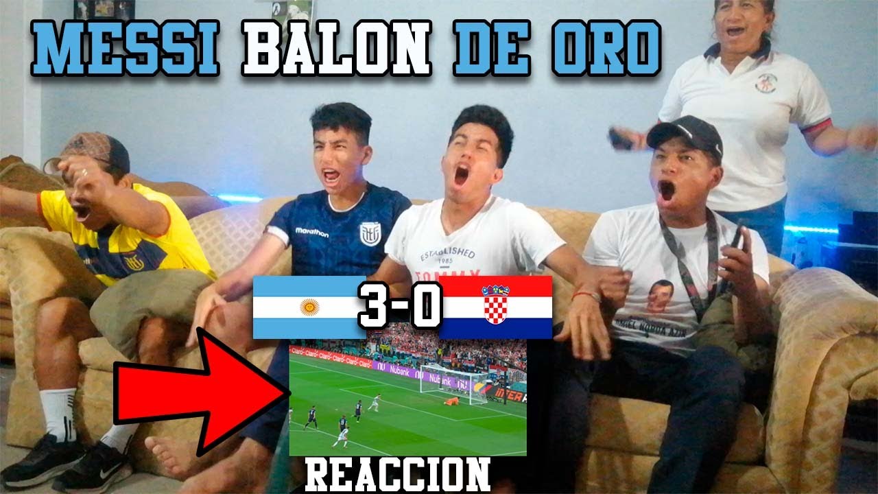 😱REACCIÓN ECUATORIANA|| ARGENTINA 3 VS CROACIA 0 - SEMIFINAL COPA DEL MUNDO *MESSI EXTRATERRESTRE*🔥👽