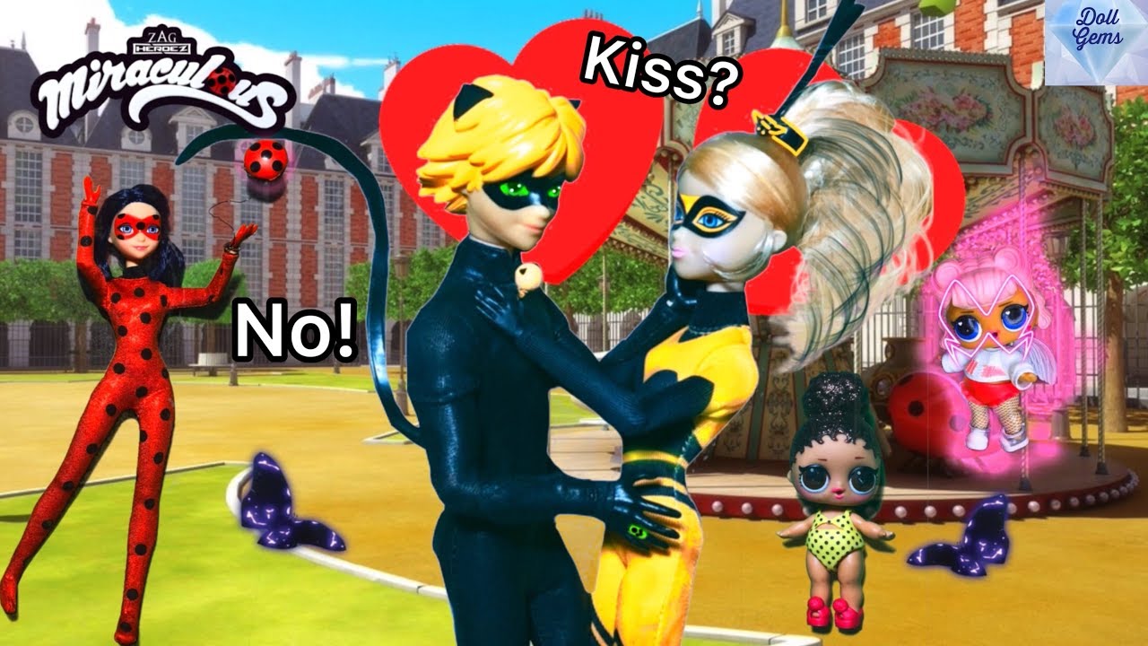 Cat Noir Queen Bee Dating Kiss Miraculous Ladybug Season 2 Episode Doll Story Luka Marinette Adrien