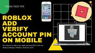 ADD & VERIFY ROBLOX PIN screenshot 5