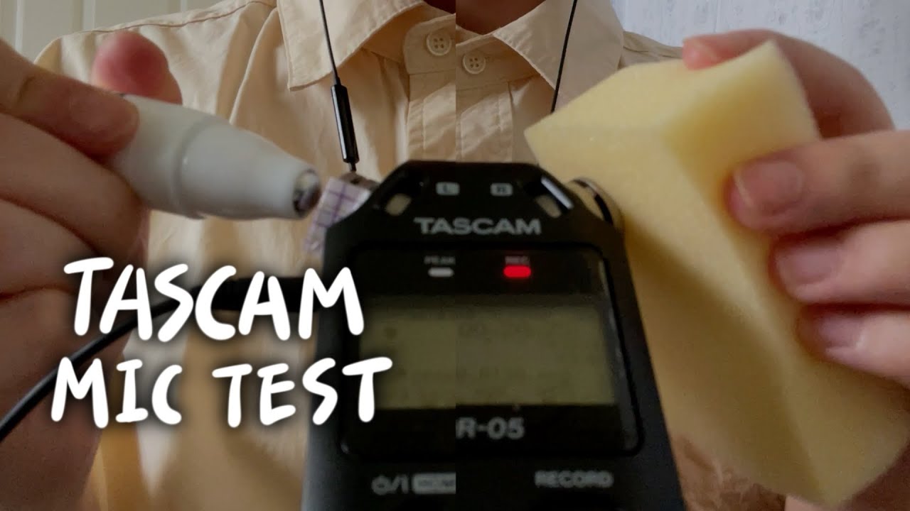ASMR 나에게도 타스캠이... 새 마이크 테스트! tascam dr-05 mic test (손소리, 귀청소, 탭핑, 마이크터칭)