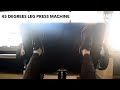 Leg press workout using leg press machine by life fitness india