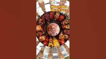 Bếp Nướng Than Hoa Không Khói 17 Xiên Inox Nướng Thịt, Rau Củ Ngoài Trời #bepnuong #bepnuongthanhoa