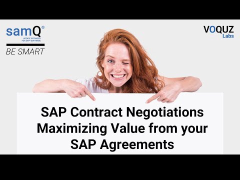 SAP Contract Negotiations  Maximizing Value from your SAP Agreements