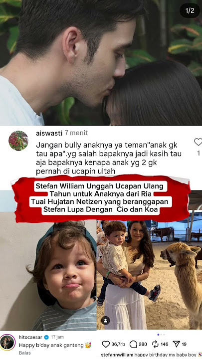 Stefan Posts Birthday Greetings for His Son Noah, Drawing Criticism from Netizens