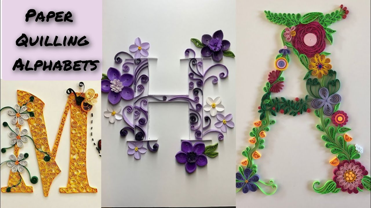 beautiful handmade quilling design / paper flower design