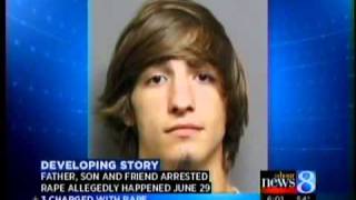 Father, son and teen accused of rape