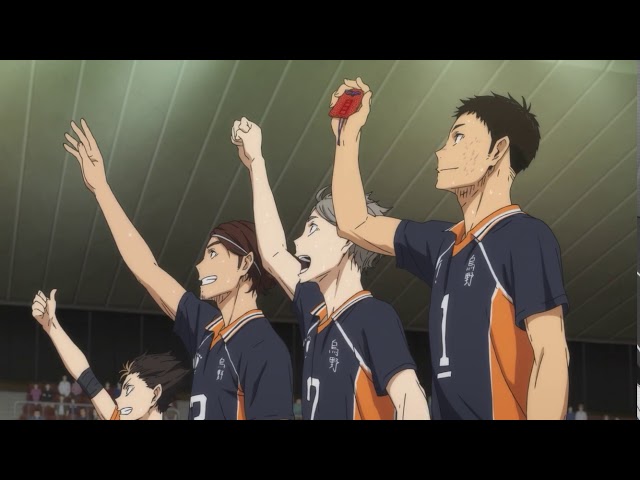 Haikyuu!! Daichi holds up michimiya’s lucky charm class=