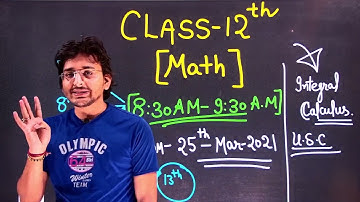 12th|Term-02|Math|New Batch Timing and Information|Pranav Pandey