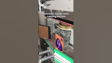 Square bottle labeling machine #packagingmachine #labelingmachine #squarebottlelabeling#flatbottle