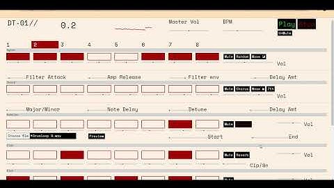 I made a drum machine with Angular and Tone.js