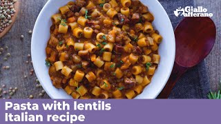 PASTA WITH LENTILS - Italian recipe
