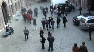 Flash Mob? A group of semi-professional singers created a lovely moment at Bruges' Belfort