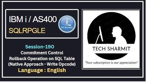 Rollback option on SQL Table  using native approach write opcode  in  Commitment Control in SQLRPGLE