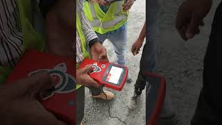 Measuring Strength Conducting Plate Load Test to check Settlement in Floor Compaction of Earth Work