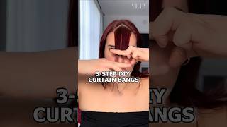 3 Step Diy Curtain Bangs