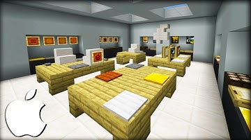 Minecraft Tutorial: How To Make A Apple Store (2019 City Tutorial)