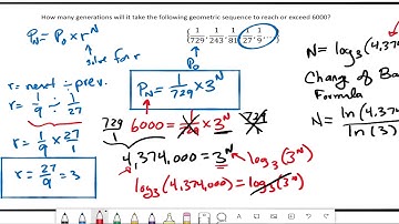 Logarithm Example - Geometric Sequence