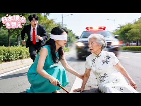 Brake failure! The CEO's grandmother almost got run over! Only one person, a blind girl, jumped out and rescued! A turning point in my life! #ショートドラマ #短編ドラマ #ceo